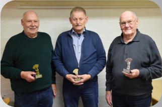 (v.l.n.r.) 3.Platz Hermann-Josef Gerards       1.Platz Heinz-Josef Jrien          2.Platz Willi Maen  