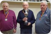 (v.l.n.r.) 2.Platz Johannes Hausmann     1.Platz Heinz Randerrath    3.Platz  Helmut Joerissen