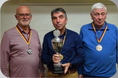 (v.l.n.r.) 2.Platz Werner Kasper     1.Platz Theo Mengeler    3.Platz  Walter Dohmen