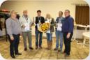 (v.l.n.r.) 1. Vorsitzender Ulrich Baltes  2.Platz Hans Kannebecker  1.Platz Roland Bnten und Susanne Siepmann  3.Platz Gnter Visser  Stadtsportverband Bernhard Stamms